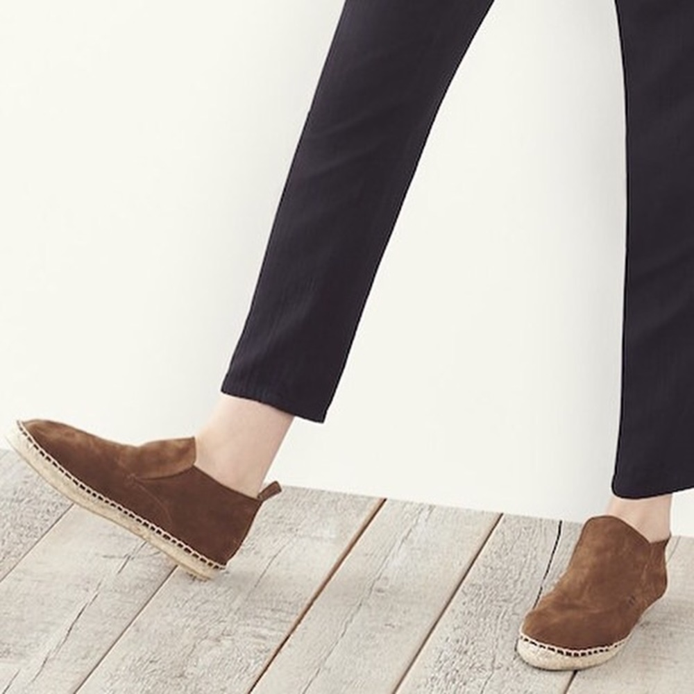Vince Ronan Suede Espadrille Booties